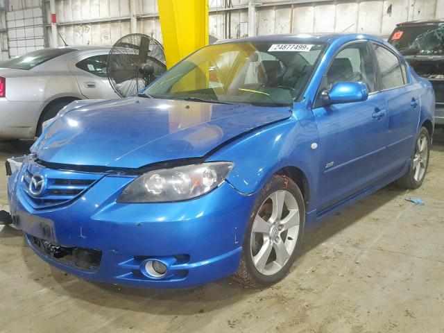 JM1BK123151273319 - 2005 MAZDA 3 S BLUE photo 2