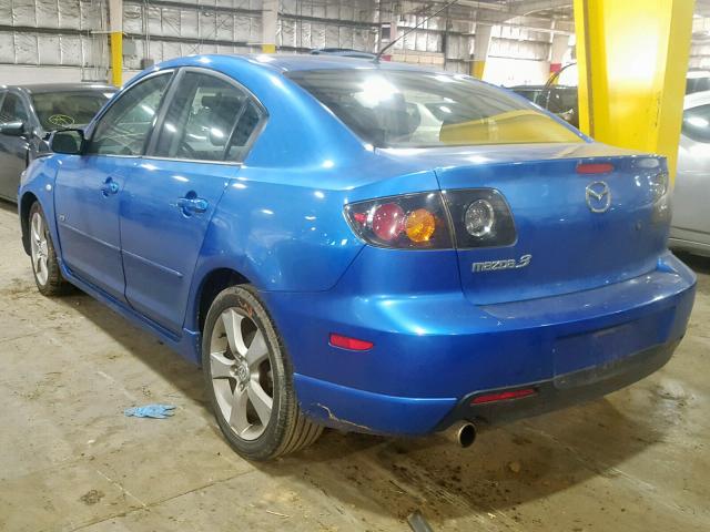 JM1BK123151273319 - 2005 MAZDA 3 S BLUE photo 3