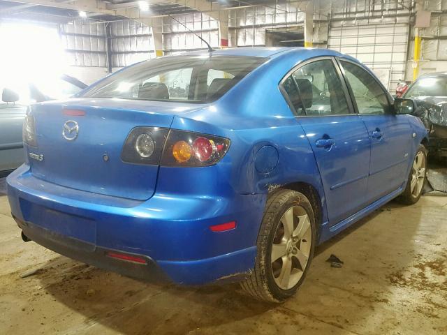 JM1BK123151273319 - 2005 MAZDA 3 S BLUE photo 4