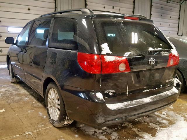 5TDKK4CC2AS322637 - 2010 TOYOTA SIENNA CE BLACK photo 3