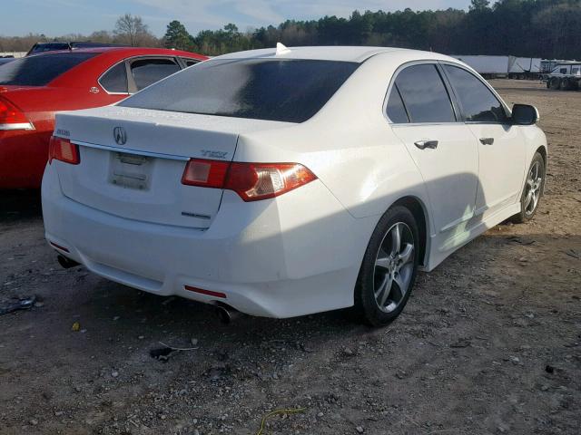 JH4CU2F80CC018638 - 2012 ACURA TSX SE YELLOW photo 4