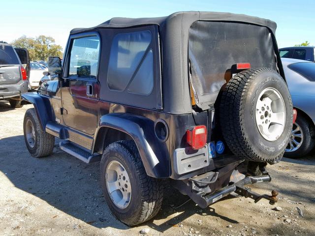 1J4FA59SX2P722881 - 2002 JEEP WRANGLER / BLACK photo 3