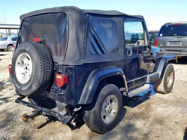 1J4FA59SX2P722881 - 2002 JEEP WRANGLER / BLACK photo 4