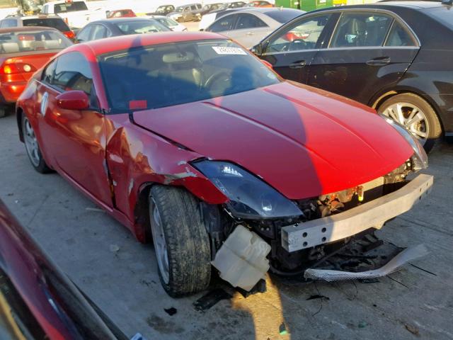 JN1AZ34E63T006604 - 2003 NISSAN 350Z COUPE RED photo 1