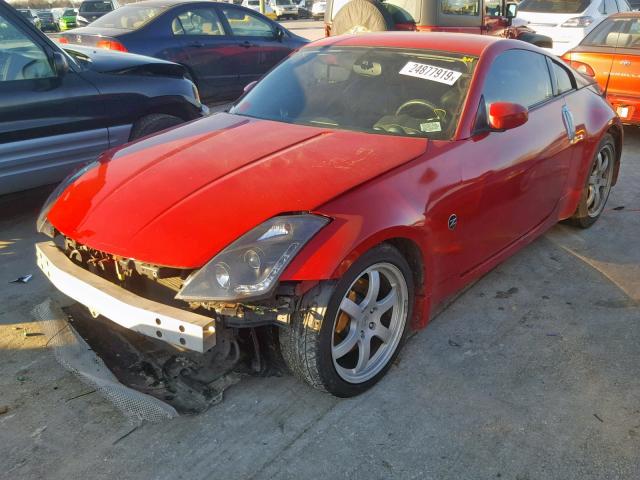 JN1AZ34E63T006604 - 2003 NISSAN 350Z COUPE RED photo 2