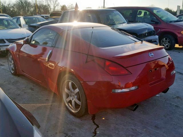 JN1AZ34E63T006604 - 2003 NISSAN 350Z COUPE RED photo 3