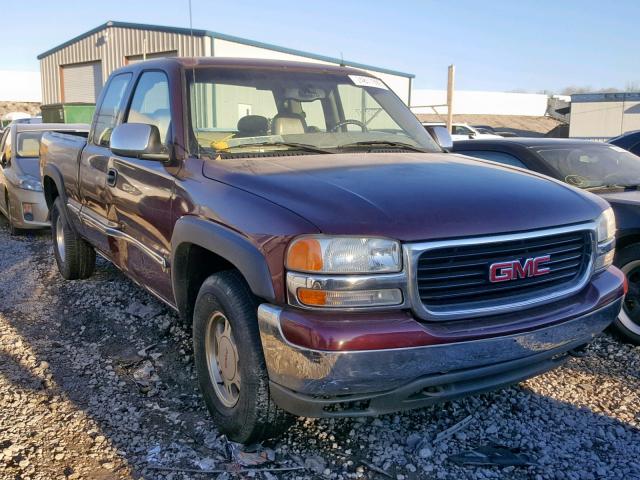 2GTEK19T811239398 - 2001 GMC NEW SIERRA BURGUNDY photo 1