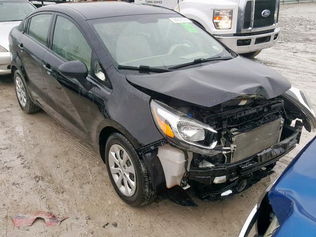 KNADM4A35D6210986 - 2013 KIA RIO LX BLACK photo 1