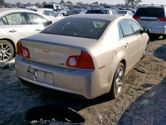 1G1ZC5E08AF320212 - 2010 CHEVROLET MALIBU 1LT ოქროსფერი ფოტო 4