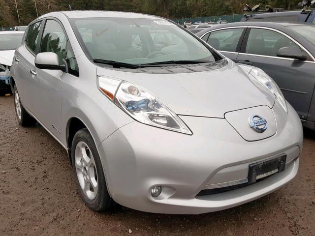 1N4AZ0CP5EC339884 - 2014 NISSAN LEAF S SILVER photo 1