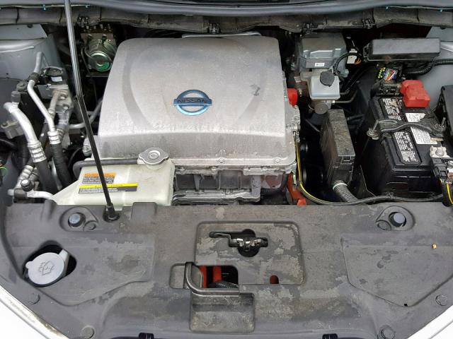 1N4AZ0CP5EC339884 - 2014 NISSAN LEAF S SILVER photo 7