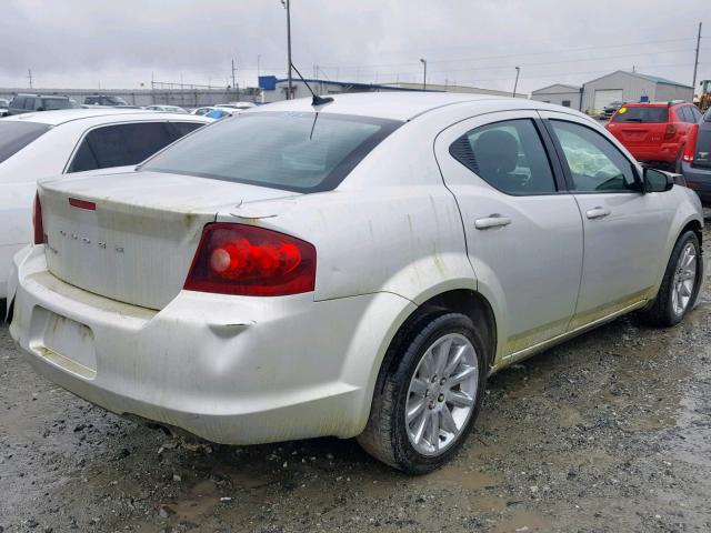 1C3CDZAB1CN173284 - 2012 DODGE AVENGER SE SILVER photo 4