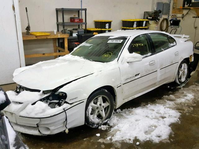 1G2NW52EX1C189335 - 2001 PONTIAC GRAND AM G WHITE photo 2