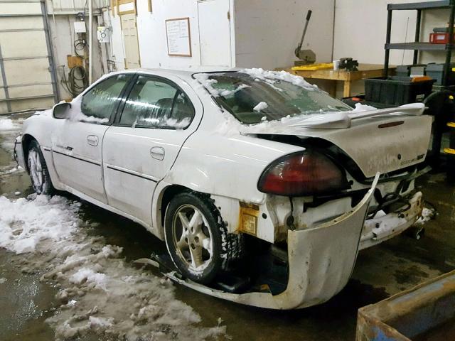 1G2NW52EX1C189335 - 2001 PONTIAC GRAND AM G WHITE photo 3