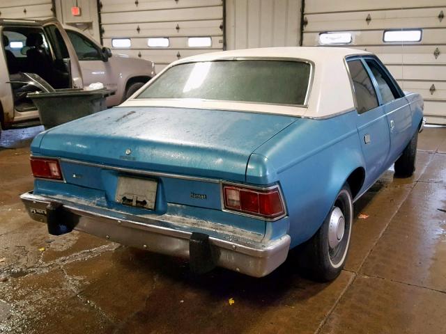 A6A057A732139 - 1976 AMERICAN MOTORS HORNET BLUE photo 4