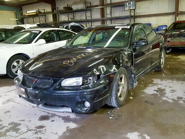 1G2WP52K82F241942 - 2002 PONTIAC GRAND PRIX BLACK photo 2