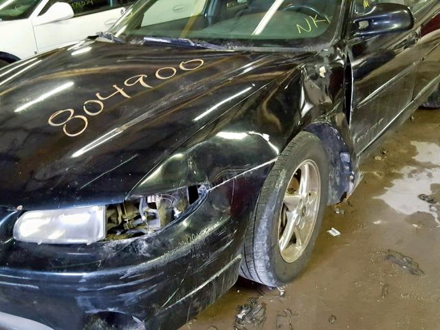 1G2WP52K82F241942 - 2002 PONTIAC GRAND PRIX BLACK photo 9