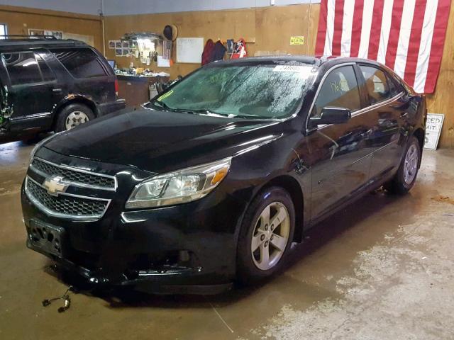 1G11B5SAXDU132210 - 2013 CHEVROLET MALIBU LS BLACK photo 2