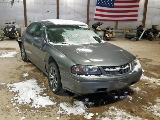 2G1WF52E649292627 - 2004 CHEVROLET IMPALA GRAY photo 1