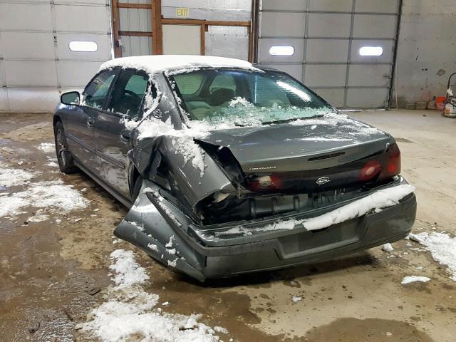 2G1WF52E649292627 - 2004 CHEVROLET IMPALA GRAY photo 3