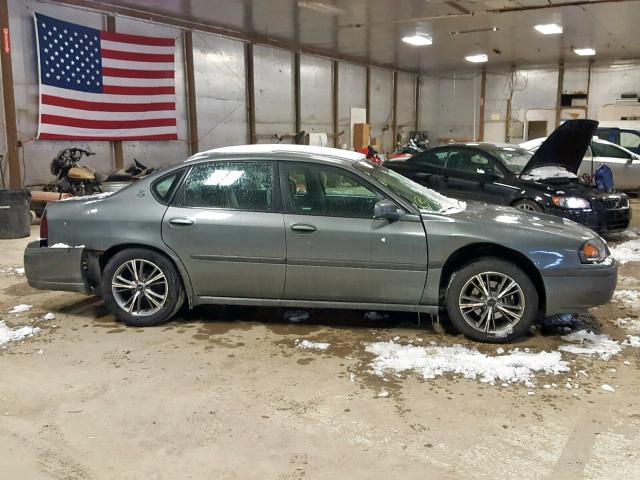 2G1WF52E649292627 - 2004 CHEVROLET IMPALA GRAY photo 9