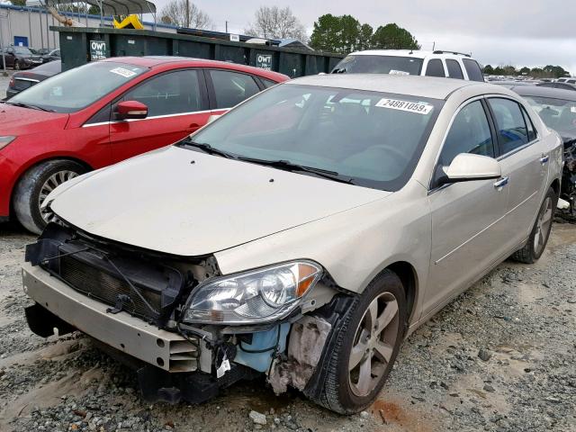 1G1ZC5EU5CF162014 - 2012 CHEVROLET MALIBU 1LT ოქროსფერი ფოტო 2