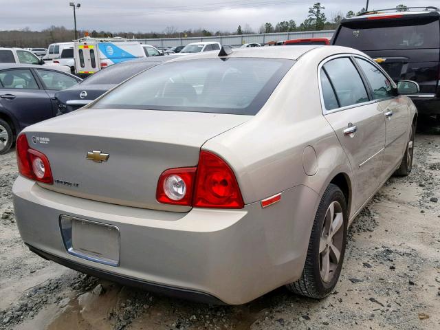 1G1ZC5EU5CF162014 - 2012 CHEVROLET MALIBU 1LT ოქროსფერი ფოტო 4