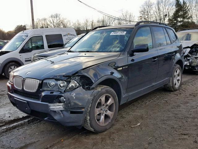 WBXPC93457WF00855 - 2007 BMW X3 3.0SI BLACK photo 2