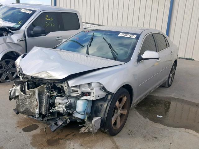 1G1ZC5EU7CF264589 - 2012 CHEVROLET MALIBU 1LT SILVER photo 2