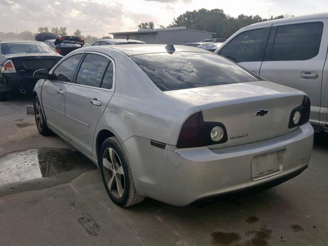 1G1ZC5EU7CF264589 - 2012 CHEVROLET MALIBU 1LT SILVER photo 3