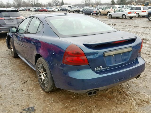 2G2WR554261117587 - 2006 PONTIAC GRAND PRIX BLUE photo 3