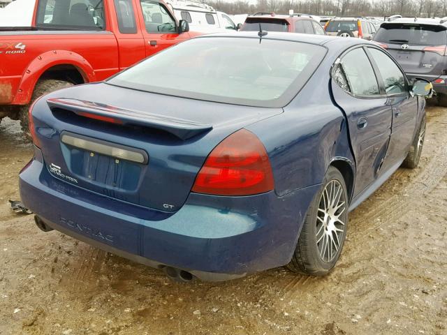 2G2WR554261117587 - 2006 PONTIAC GRAND PRIX BLUE photo 4