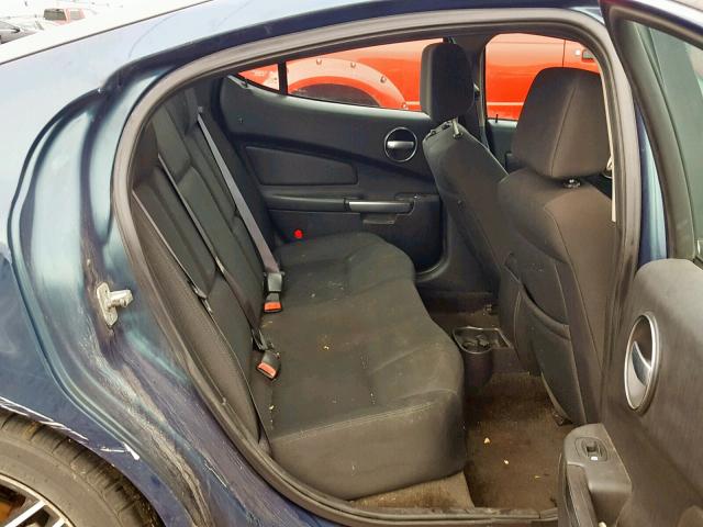 2G2WR554261117587 - 2006 PONTIAC GRAND PRIX BLUE photo 6