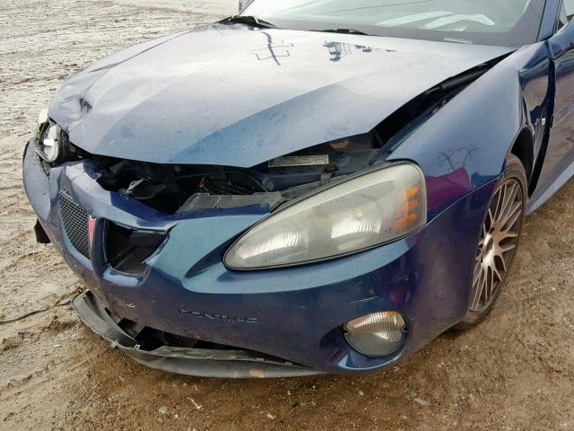 2G2WR554261117587 - 2006 PONTIAC GRAND PRIX BLUE photo 9