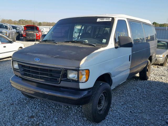 1FBJS31H4NHA83207 - 1992 FORD ECONOLINE BLUE photo 2