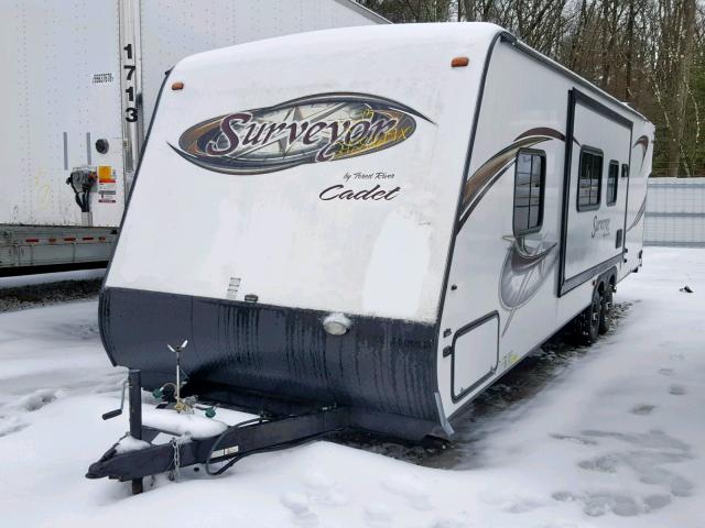 4X4TSVD29EL023440 - 2014 SURV CAMPER WHITE photo 2