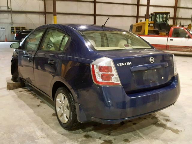 3N1AB61EX9L654650 - 2009 NISSAN SENTRA 2.0 BLUE photo 3