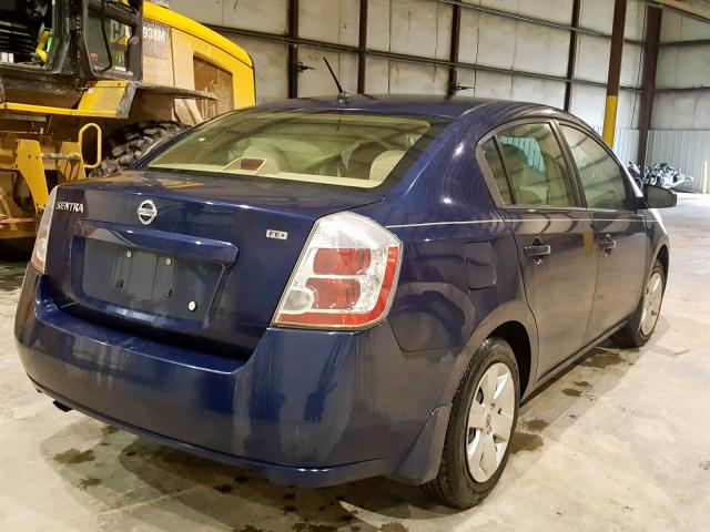 3N1AB61EX9L654650 - 2009 NISSAN SENTRA 2.0 BLUE photo 4