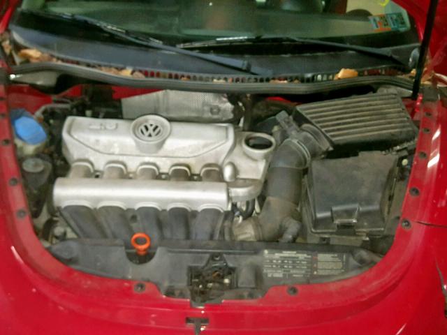 3VWPG31C19M500325 - 2009 VOLKSWAGEN NEW BEETLE Tünd qırmızı foto 7