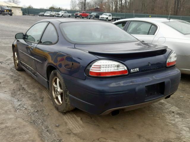1G2WP12K81F204137 - 2001 PONTIAC GRAND PRIX BLUE photo 3