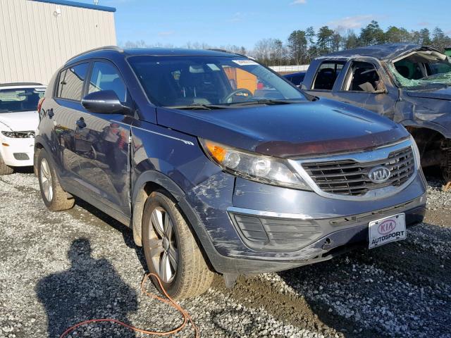 KNDPB3A20B7016333 - 2011 KIA SPORTAGE L BLUE photo 1