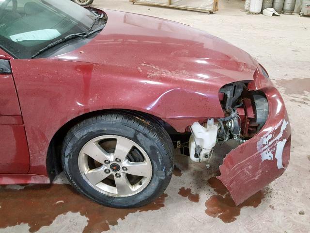 2G2WP522751350551 - 2005 PONTIAC GRAND PRIX MAROON photo 10