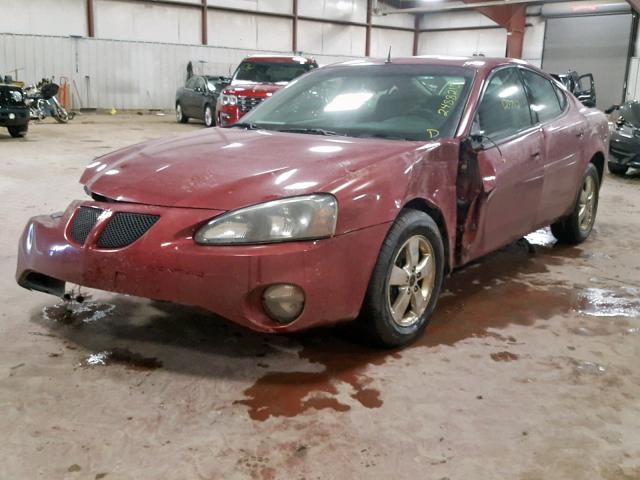 2G2WP522751350551 - 2005 PONTIAC GRAND PRIX MAROON photo 2