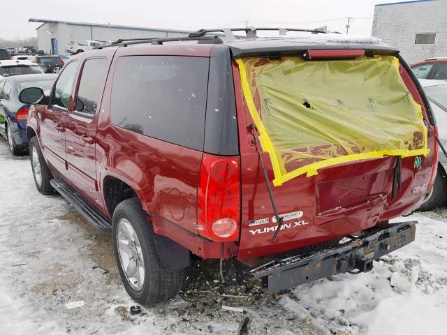 1GKFK36339R294286 - 2009 GMC YUKON XL K MAROON photo 3