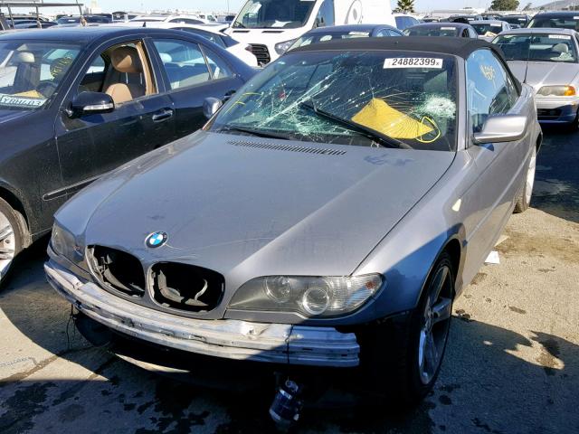 WBABW33465PL39493 - 2005 BMW 325 CI GRAY photo 2