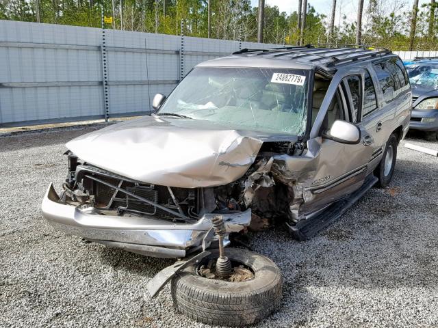 3GKFK16T61G254079 - 2001 GMC YUKON XL K BEIGE photo 2