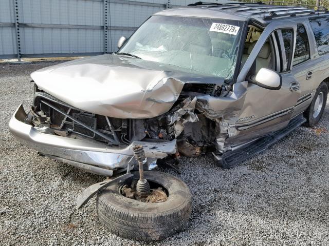 3GKFK16T61G254079 - 2001 GMC YUKON XL K BEIGE photo 9