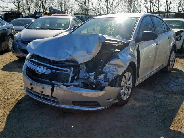 1G1PA5SG5D7310458 - 2013 CHEVROLET CRUZE LS SILVER photo 2