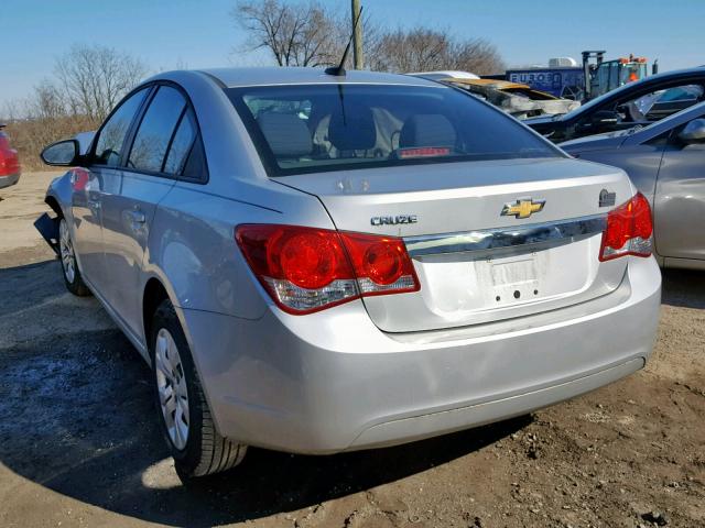 1G1PA5SG5D7310458 - 2013 CHEVROLET CRUZE LS SILVER photo 3