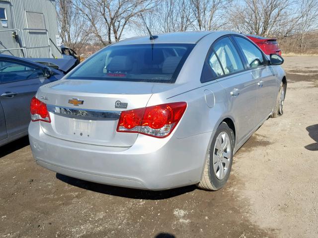 1G1PA5SG5D7310458 - 2013 CHEVROLET CRUZE LS SILVER photo 4